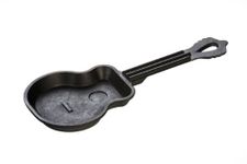 Lodge LGSK3 Guitar Mini Skillet, Black, 10.75-inch