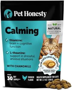 Calming Chews for Cats - Cat Anxiety Relief + Helps Reduce Stress - Behavioral Support & Promotes Relaxation for Travel, Boarding, Vet Visits, Separation Anxiety - Chicken (30-Day Supply)