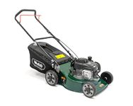 Webb WER18HP4 18"/46cm Push Rotary Petrol Lawnmower, 140cc 4-Stroke Engine, 8 Cutting Heights, 65L Collection Bag - 3 Year Guarantee