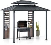 Sunjoy 7 x 9 ft. Grill Gazebo, 2-Ti