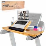 3J GROUP Treadmill Desk Attachment - Desk for Treadmill with Comfortable Wrist Rest, Stable Straps, Cup Holder, Anti-Slip Pads Walking Desk Treadmill, and Phone Slot