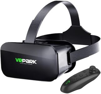VR Headset for Phone with Controller, Virtual Reality Goggles Set vr Headset for Kids and Adults for VR Game Video Movies Education, Compatible with iPhone 16/15/14/13/12 Samsung Android 4.5-6.7"