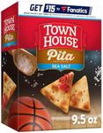 Town House Pita Oven Baked Crackers, Lunch Snacks, Snack Crackers, Sea Salt, 9.5oz Box (1 Box)