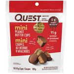 Quest Nutrition Mini Peanut Butter Cups, High Protein, Low Carb, High Fibre, Low Sugar, Keto Friendly, 11g Protein, 0g Sugar, 16ct