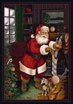 Milliken Holiday Collection Santa's Visit, 5'4"x7'8" Rectangle, Kris Kringle