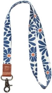 Thread Wallets Cool Neck Lanyard for Men & Women, Cute Key ID Badge & Wallet Holder (Emmeline Navy)