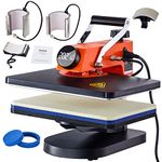 VEVOR Heat Press Machine - 6 in 1 Heat Press Sublimation Machine for DIY T-Shirts/Hats/Mugs/Heat Transfer Projects, 12x15 Multifunction Swing Away Heat Press with 360° Tested to UL Standards