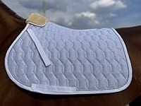 Ride Now Horse Saddle Pad Saddle Cloth Glitter MESH Dressage Saddle Pad Full/Pony All Purpose Saddle Pad Full/Pony (All Purpose Full, White)