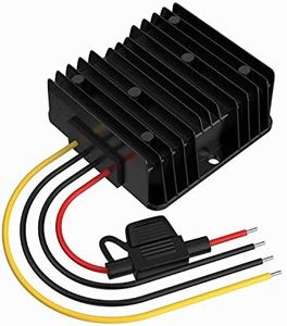 24V to 12V Step Down Voltage Converter, DC/DC Converter 30A 360W Power Adapter Converter with Fuse Waterproof, Voltage Transformer for Golf Cart LED Motor Truck Vehicle Boat (Accept DC 15-40V Inputs)