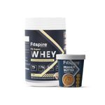 Fitspire Fit Super Nitra Whey Protein | 100g Serving | 35g Protein | 7.76g BCAA | 100% Authentic & No Adulteration | Muscle Growth & Recovery | Free Peanut butter 400 gm (Cookie Cream 454 gm / 1 lbs)