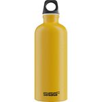 SIGG - Aluminium Water Bottle - Traveller Yellow - Climate Neutral Certified - Suitable For Carbonated Beverages - Leakproof - Lightweight - BPA Free - Yellow - 0.6 L