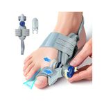 HEMEXS Bunion Corrector Big Toe Straightener for Women & Men – Adjustable Splint for Hallux Valgus, Bunion Relief & Pain Alignment – Day & Night Wear (Left/Right Foot)