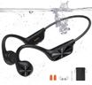 Bone Conduction Headphones for Swimming, IPX8 Waterproof Swimming Headphones with 32GB MP3 Memory and Bluetooth 5.4, Underwater Earbuds Secure Fit Open Ear Sports Headphones for Running, Cycling