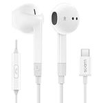 LUDOS FEROX USB C Headphones, 5 Years Warranty, USB-C Earbuds for iPhone 15 Pro Max Plus Samsung Galaxy S23 Ultra S22 S21 FE S20 Z Flip 3 Fold 4 A53 A54, USB Type C Earphones for iPad Pro Pixel 6 6a