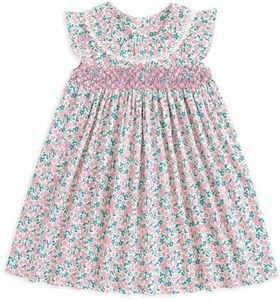 Simplee kids Baby Pink Dress Toddler Ruffled Dress Little Toddler Girls Casual Dress Playwear Sundress for Spring Summer 3T