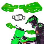 PRO CAKEN Universal 7/8" 22mm and 1 1/8" 28mm Handle Bar Hand Guards Nylon Bracket for Dirt Bike Motocross ATV for SX SXF EXC XCW-Green