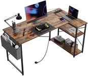 BEXEVUE Small L Shaped Desk with Po