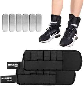 Hikeen Adjustable Ankle Weights for Women and Men (Black)