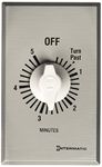 Intermatic FF5M 5-Minute Spring Loaded Wall Timer, Brushed Metal