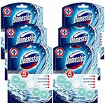 6 Pack of Domestos Power 5 ToiletBleach Toilet Blocks with 5 Benefits and Long Lasting Fragrances for Removing Limes and Bacs for Maintaining Freshness