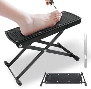 Pedicure Foot Rest, 6 Heights Adjustable Non-Slip Foot Stand for Pedicure, Foldable Pedicure Stool Tool for Easy at Home Pedicures, No More Bending or Stretching