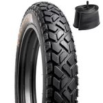 YunSCM 1-Pack 20'' Fat E-Bike Tyre 20x4.0 ETRTO 102-406 with 20 inch Fat Bike Inner Tube 20x3.5/4.0 AV32mm Schrader Valve Compatible 98/100-406 Road Bike/E-Bike 20x4.0 Fat Tyre and Tube