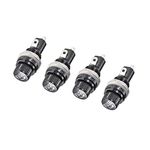 uxcell 12mm Thread Screw Cap Panel Mounted 5x20mm Fuse Holder AC 125V/15A 250V/10A Black 4Pcs