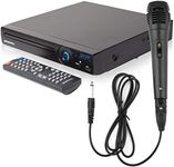 Grouptronics GTDVD-181 Compact Multi Region DVD Player With Karaoke Mic - Karaoke Player with USB, HDMI, Scart & Easy Setup