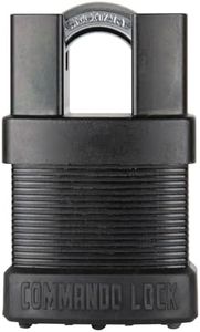 Commando Lock 44IC3BKD IC3 Tactical (Ichange with Shackle Guard), Black, 44 mm