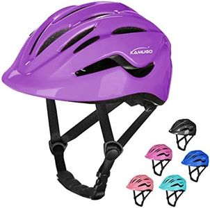 KAMUGO Kids Helmet, Toddler Bike Helmet for Girls Boys Ages 2-8 Years Old, Children Adjustable Helmets Suitable for Skateboard Bicycle Scooter Inline Roller Skate Rollerblading Cycling Multi-Sports