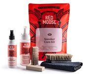 RED MOOSE Shoe Cleaner Kit - 6pc Sneaker Cleaning Set - Brushes, Deodorizer, Stain Remover, Red, One Size