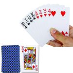 RYYN 2 Packs of Plastic Coated Standard Deck Cards, Poker Playing Cards, 52 Cards, Standard Size for Games (Pack Of 2)