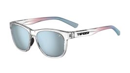 Swank Sport Sunglasses - Tangle Free - Ideal For Cycling, Golf, Hiking, Pickleball, Running and Great Lifestyle Look, Smoke With Bright Blue Mirror, Medium
