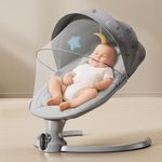 StarAndDaisy Swing Rocker/Cradle for Baby with Automatic 5-Level – Toddler & Infant Rocking Chair/Cradle with 3-Level Adjustable Backrest, & Remote Control Swing-Black