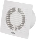 LIRAST Ø 100mm / 4 inch White Bathroom Fan - Ventilator for Bath Kitchen Toilet - Extractor Fans