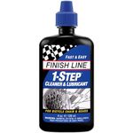 Finish Line 1-Step Bicycle Chain Cleaner and Lubricant 4-Ounce Squeeze Bottle