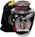Red Line Flag Cremation Urns for Human Ashes Adult Man & Urns for Ashes