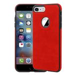 LIRAMARK PU Leather Flexible Back Cover Case Designed for Apple iPhone 6 / iPhone 6s (Red)