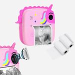 Breatoi Instant Print Camera for Kids I Digital Camera for Kids, Photo Printer Camera for Kids 50M Pixel 2.4" Screen MP3 Player Video Recording 32GB Card Supported (Not Included) - Unicorn 1