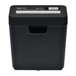 Amazon Basics 6-Sheet Strip Cut Paper & Credit Card Shredder, 10 Liter Waste Basket Capacity|for Office and Home Usage| 1 Year Brand Warranty