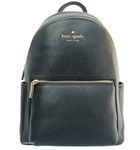 Kate Spade Leila Pebbled Leather Medium Dome Backpack Bag Black, Black., Modern