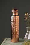 CLEO HOME | (32 Oz/950 ml) Handcrafted elegant Hammered-100% Ayurvedic Copper Water Bottle | Lab-Tested, Leak-Proof Copper Vessel | Drink More Water And Enjoy The Health Benefits Immediately