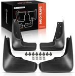 A-Premium Set of 4PCS Mud Flaps Splash Guards Mudguards Mudflaps with Hardware Kits Accessories Compatible with Suzuki Grand Vitara, 2006-2015, Sport Utility, Front and Rear(Driver & Passenger Side)