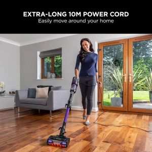 Shark Corded Stick Vacuum – Lightweight, Purple