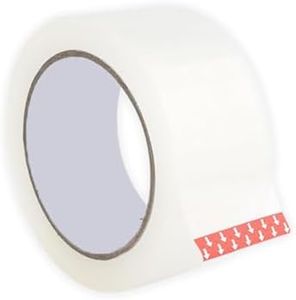 Benchmark Abrasives 2” Wide Clear Packing Tape Designed for Moving Boxes Strong Commercial Grade Shipping Mailing Packaging Acrylic Tape Refill 110 Yards x 2 Mil Thick - 12 Rolls (36 Rolls)