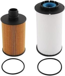 RADHLBNIU 68235275AA Fuel Filter and 68229402AA Oil Filter Compatible with Ram 1500 3.0L V6 Ecodiesel Engine 2014-2019, Replace CS11997 WF10245