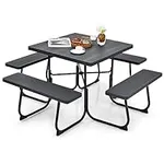 Tangkula 8 Person Picnic Table, Out