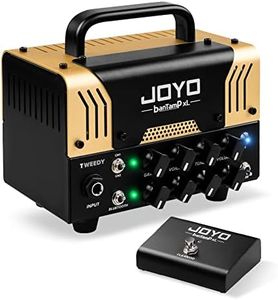 JOYO Tweedy BanTamp XL Series Mini Amp Head 20 Watt Preamp 2 Channel Hybrid Tube Guitar Amplifier Head for Electric Guitar with Bluetooth