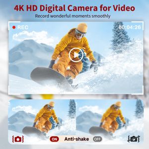 4K Digital Camera with 16X Zoom – High Resolution Photography