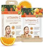 Natural Chemist Vitamin C & Collagen Under Eye Patches - Anti-Aging, Reduces Dark Circles, Hydrating, Dermatologist Tested, Cruelty Free Korean Skin Care For All Skin Types - 5 Pairs